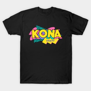 Retro 90s Kona Hawaii / Rad Memphis Style / 90s Vibes T-Shirt